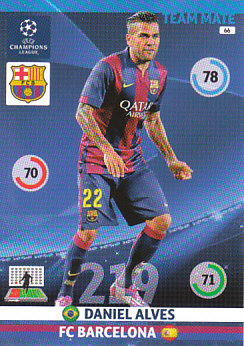 Dani Alves FC Barcelona 2014/15 Panini Champions League #66